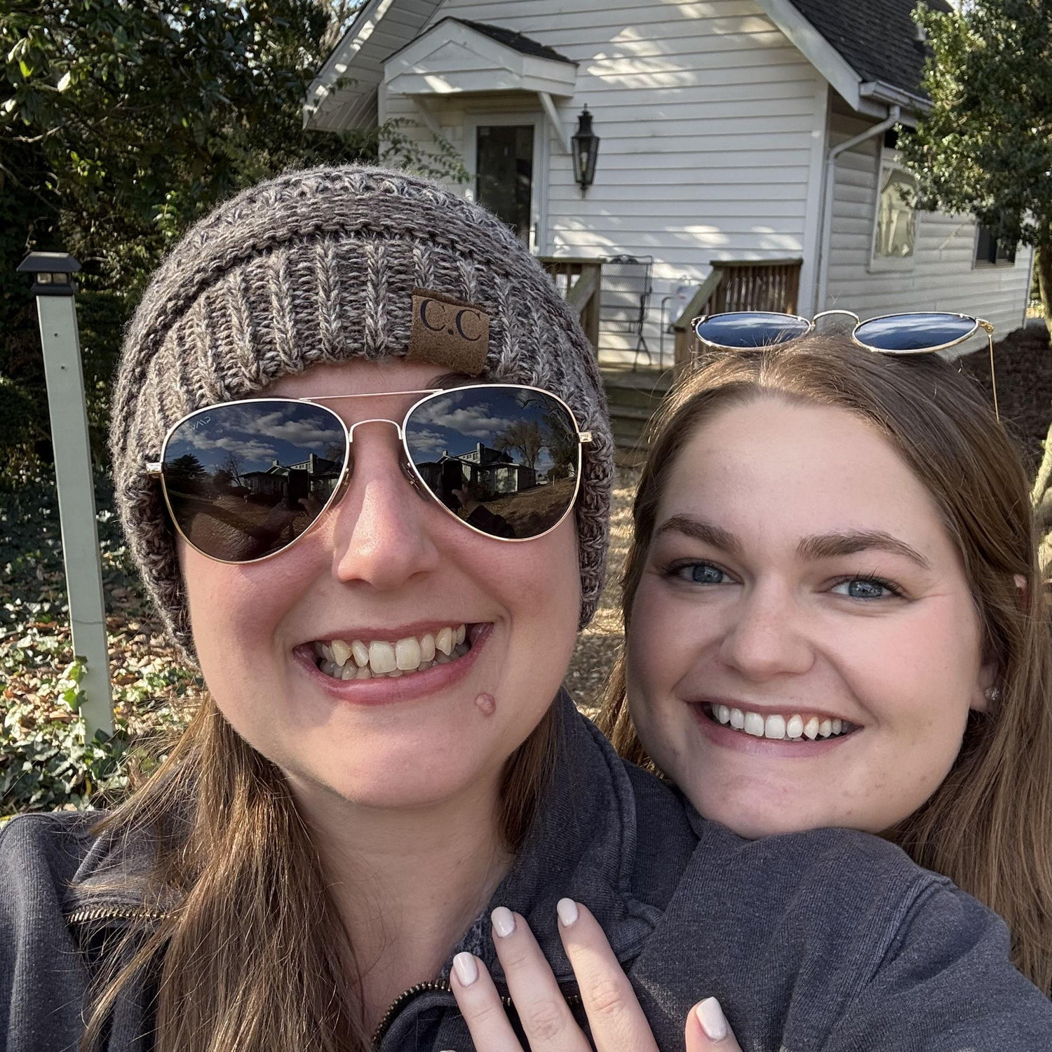Kelly proposed in this cabin on the grounds of a historic inn in the Shenandoah Valley.
