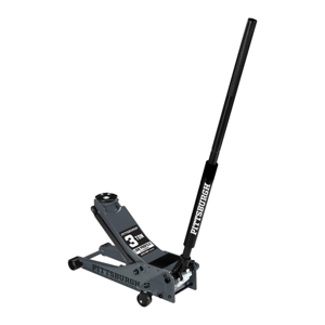 PITTSBURGH 3 Ton Low-Profile Floor Jack with RAPID PUMP, Slate Gray