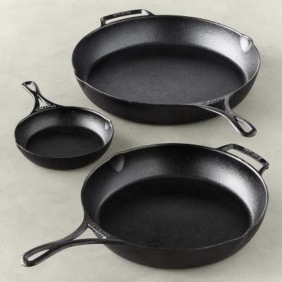 Lodge Blacklock Triple Seasoned Cast Iron 3-Piece Skillet Set