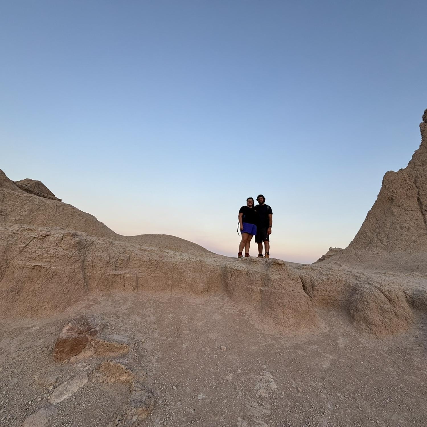 Our love story, written in stones of the Badlands. South Dakota