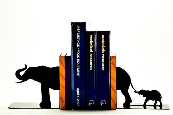 Elephant Family Bookends