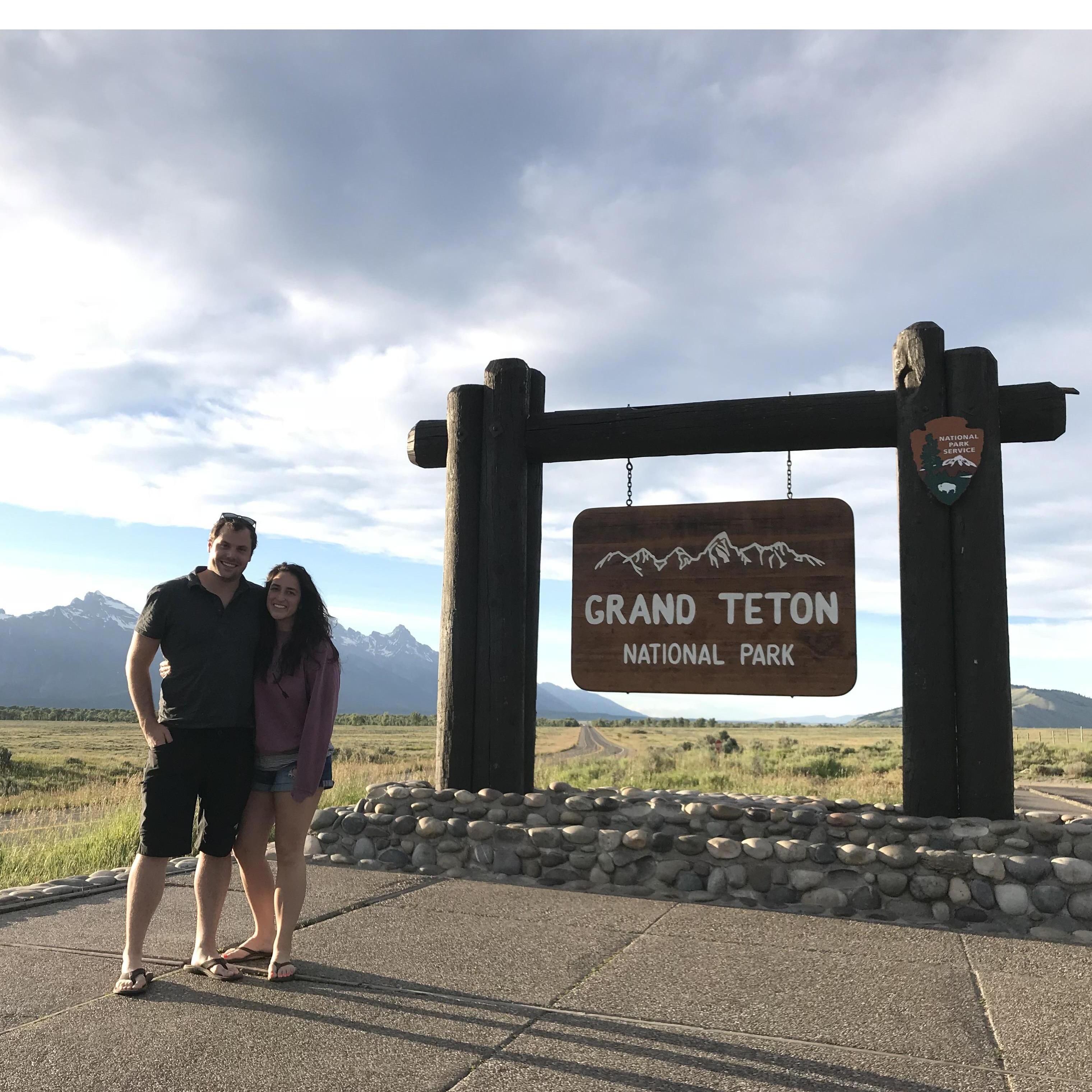 Our first vacation together was the Grand Teton National Park