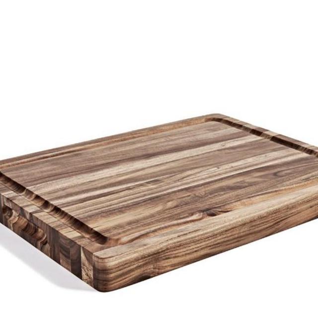 Extra Large Wooden Acacia Cutting Board Heavy Duty Butcher Block Severing Tray For Kitchen