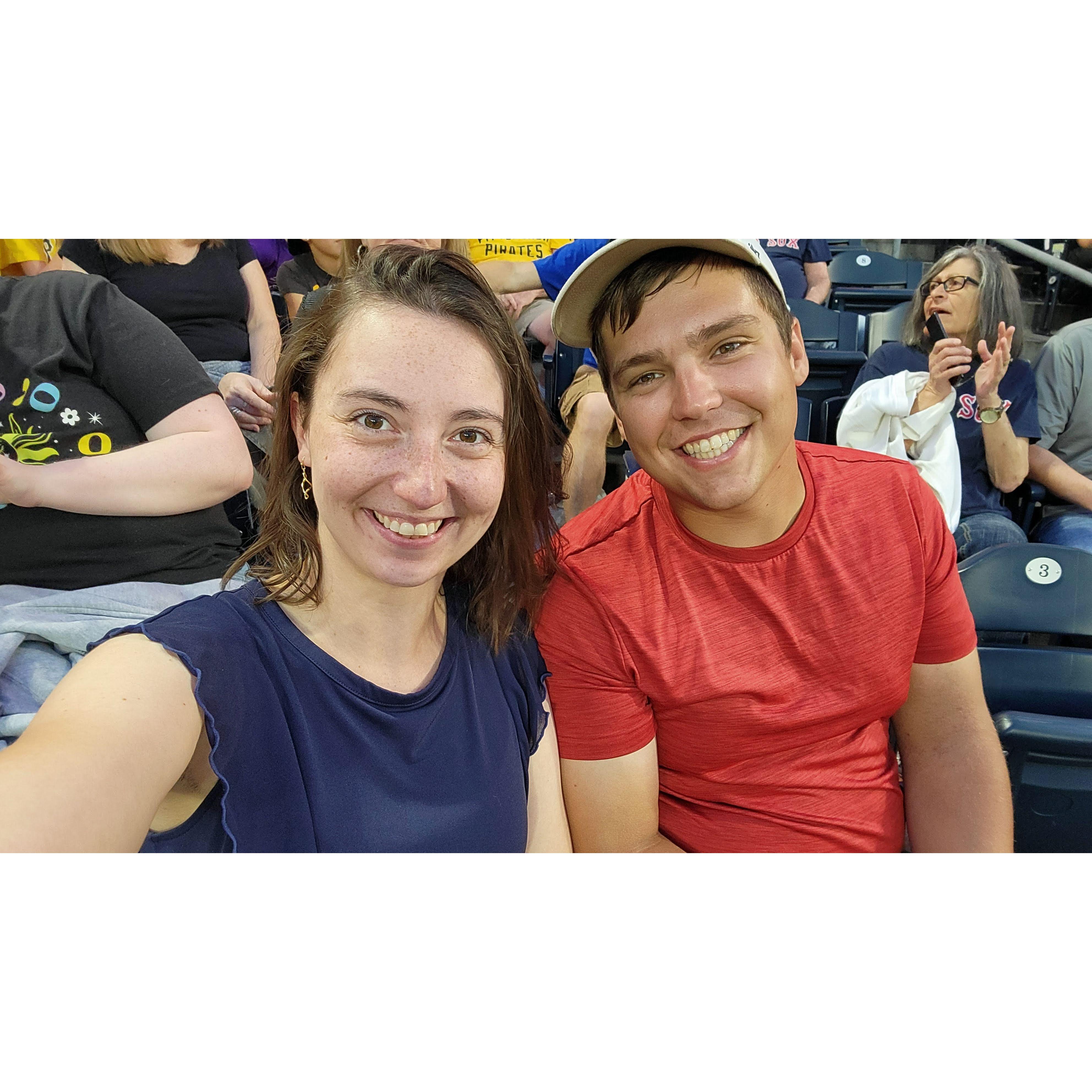 The Red Sox played in Pittsburgh on Nate's 29th birthday, so of course we went. And of course, the Buccos lost.