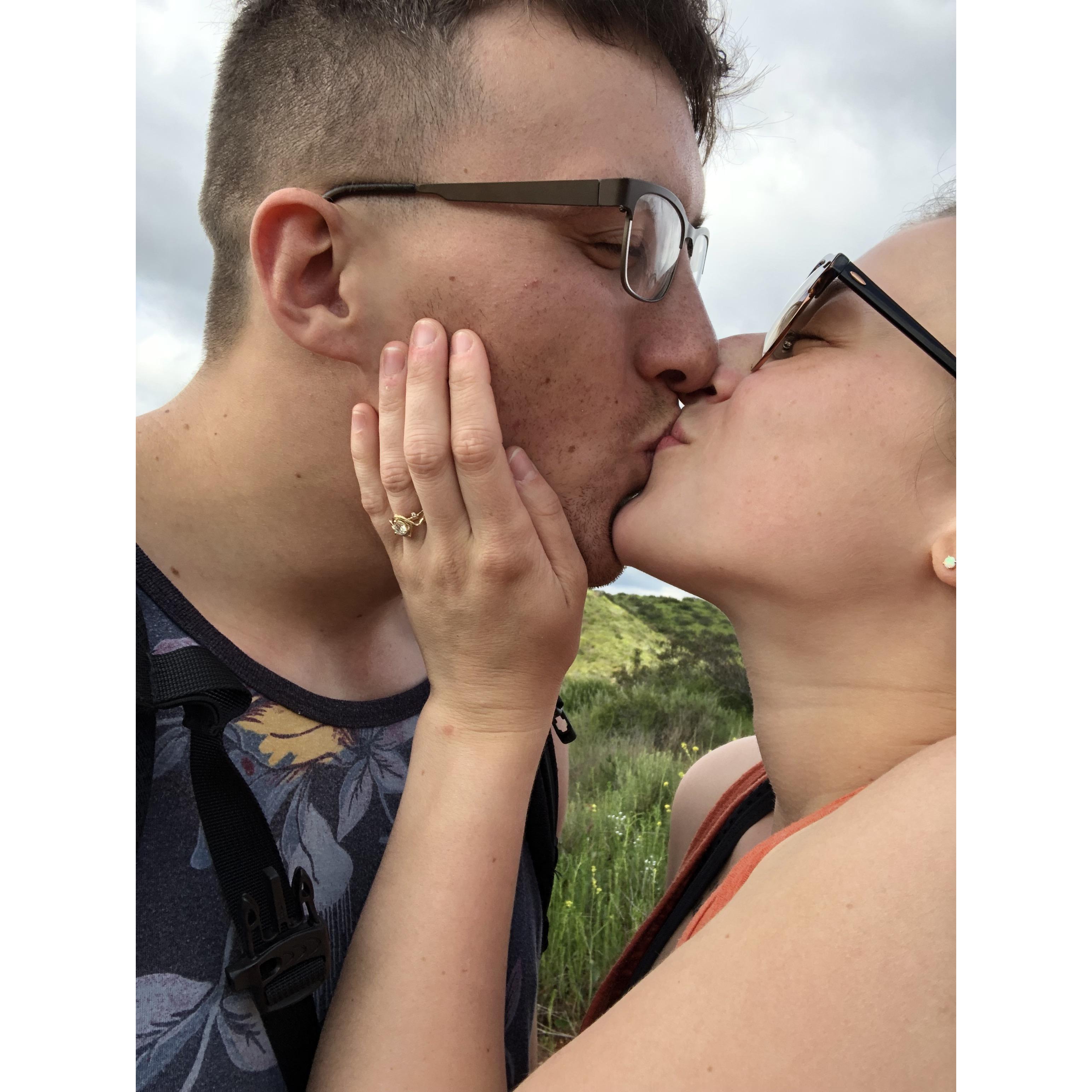 The day Connor proposed!