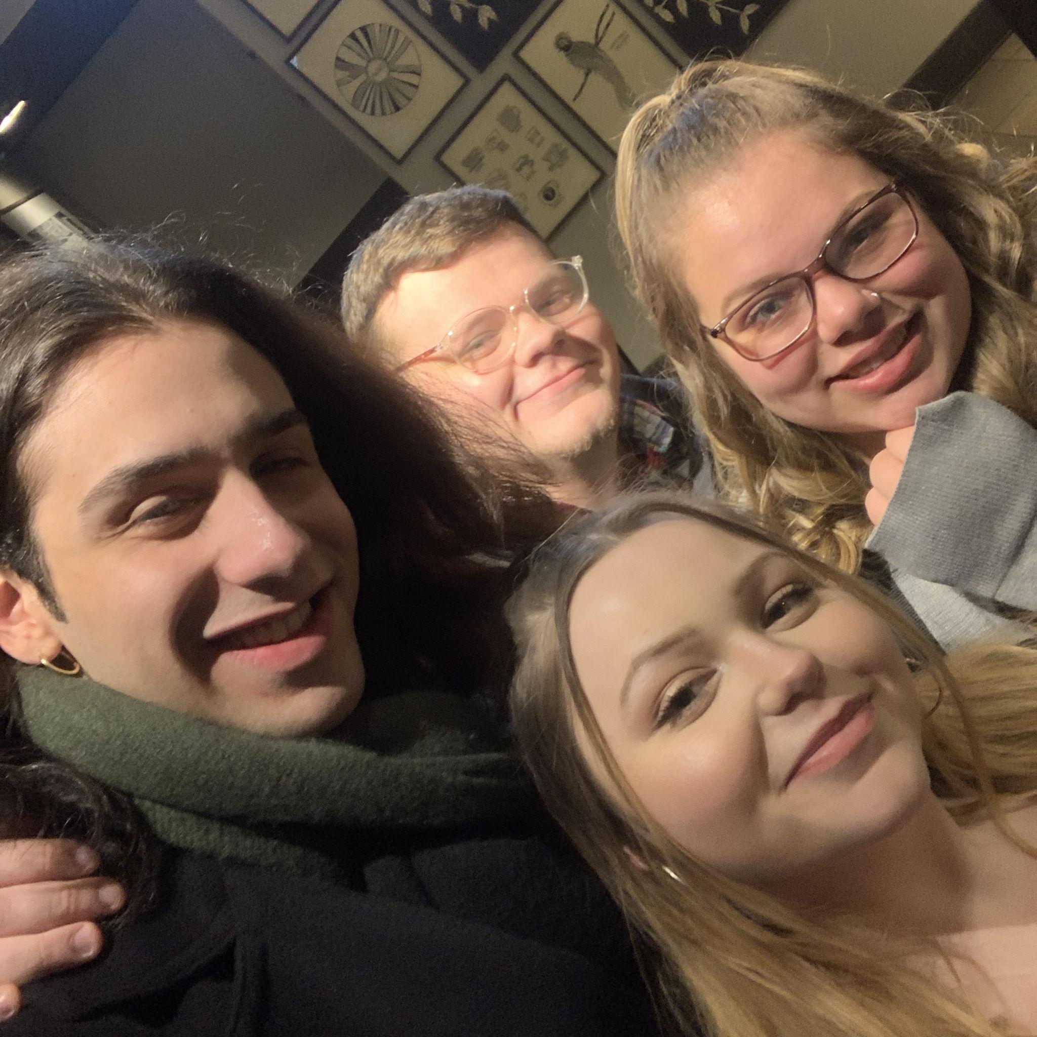 This is one of the first pictures the four of us ever took with each other!