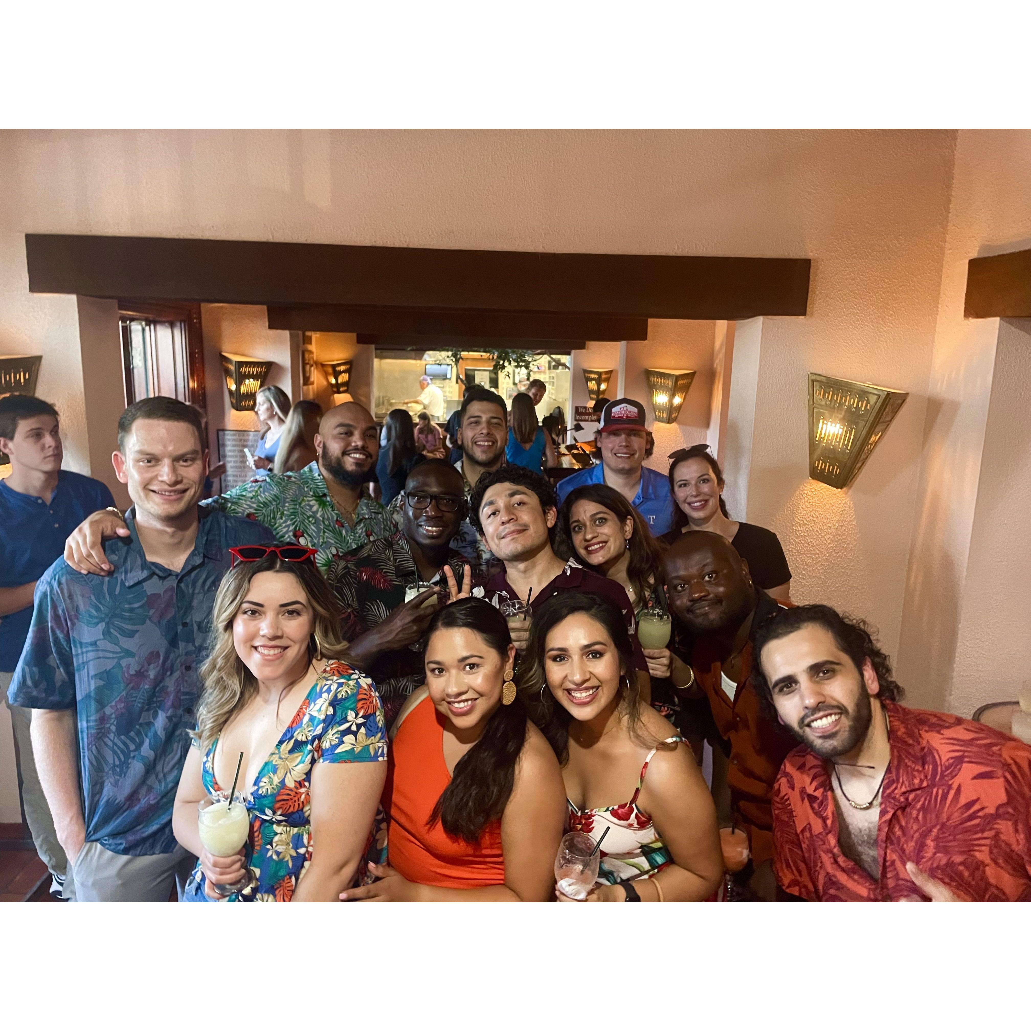 One year, eleven months in. Our first time at Matt's El Rancho in Austin, Texas (August 2021) with some amazing friends.