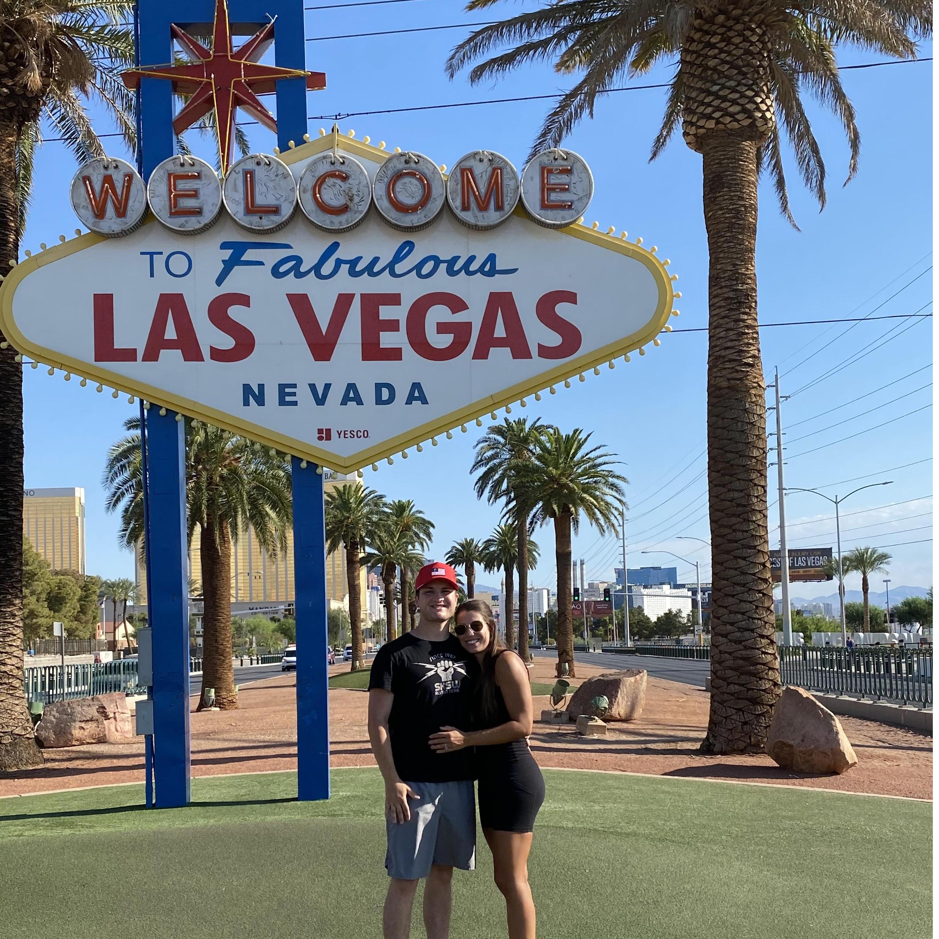 starting our road trip driving me back home from Vegas
