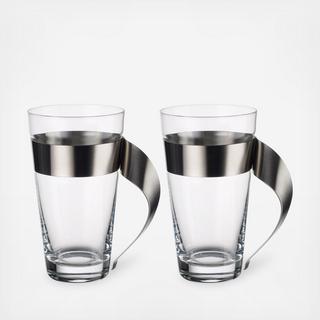 New Wave Latte Macchiato Glass, Set of 2