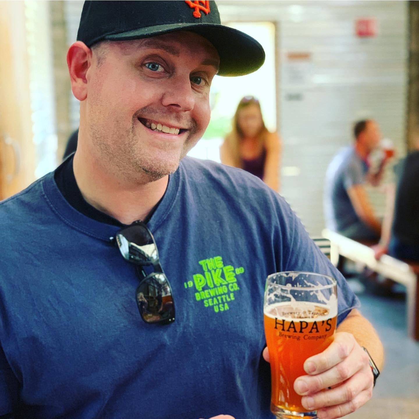 The man loves his beer!