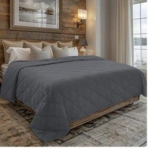Homesmart Weighted Blanket Queen Size 40 lbs, Extra Heavy Blanket for Adults, 92x88, Grey