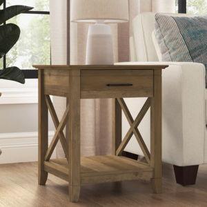 Huckins End Table with Storage - Reclaimed Pine