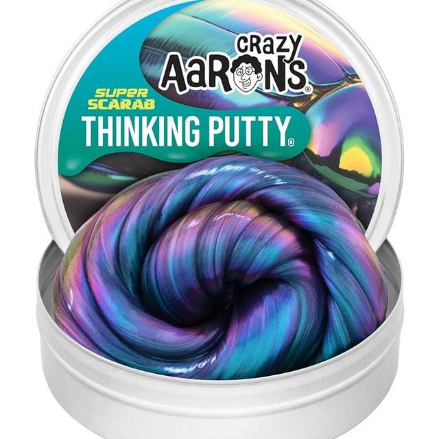 Crazy Aaron's Thinking Putty - Super Scarab - Multi-Color Sensory Putty for Kids and Grown ups in a 4" Tin - Creative and Endless Fun, Stress Relief Therapy Toys, Never Dries Out - Made in USA