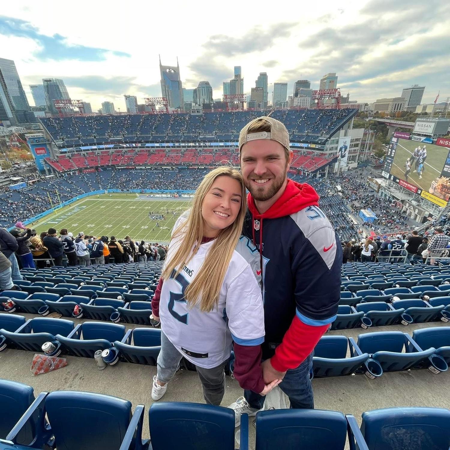 moved to nashville & lots of titans games!