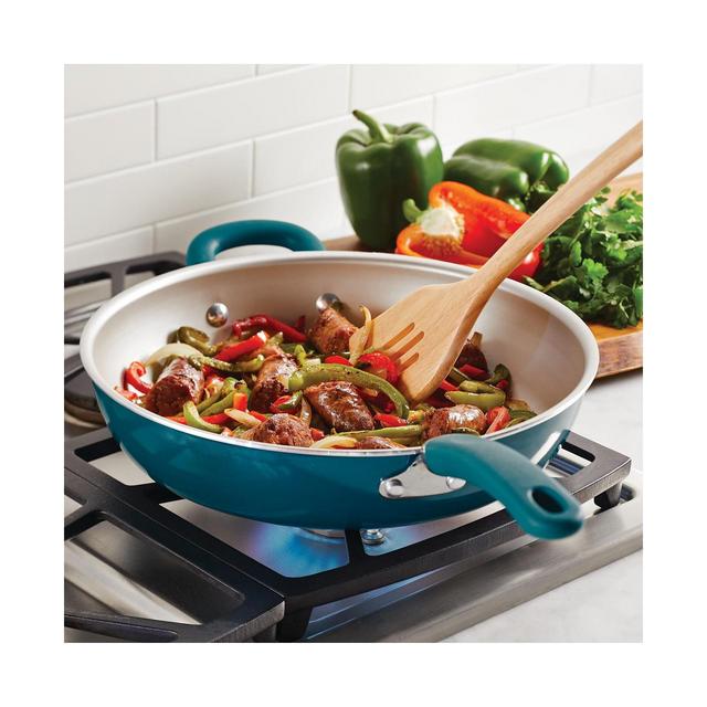 Rachael Ray Create Delicious Aluminum Nonstick 12.5" Open Deep Skillet
