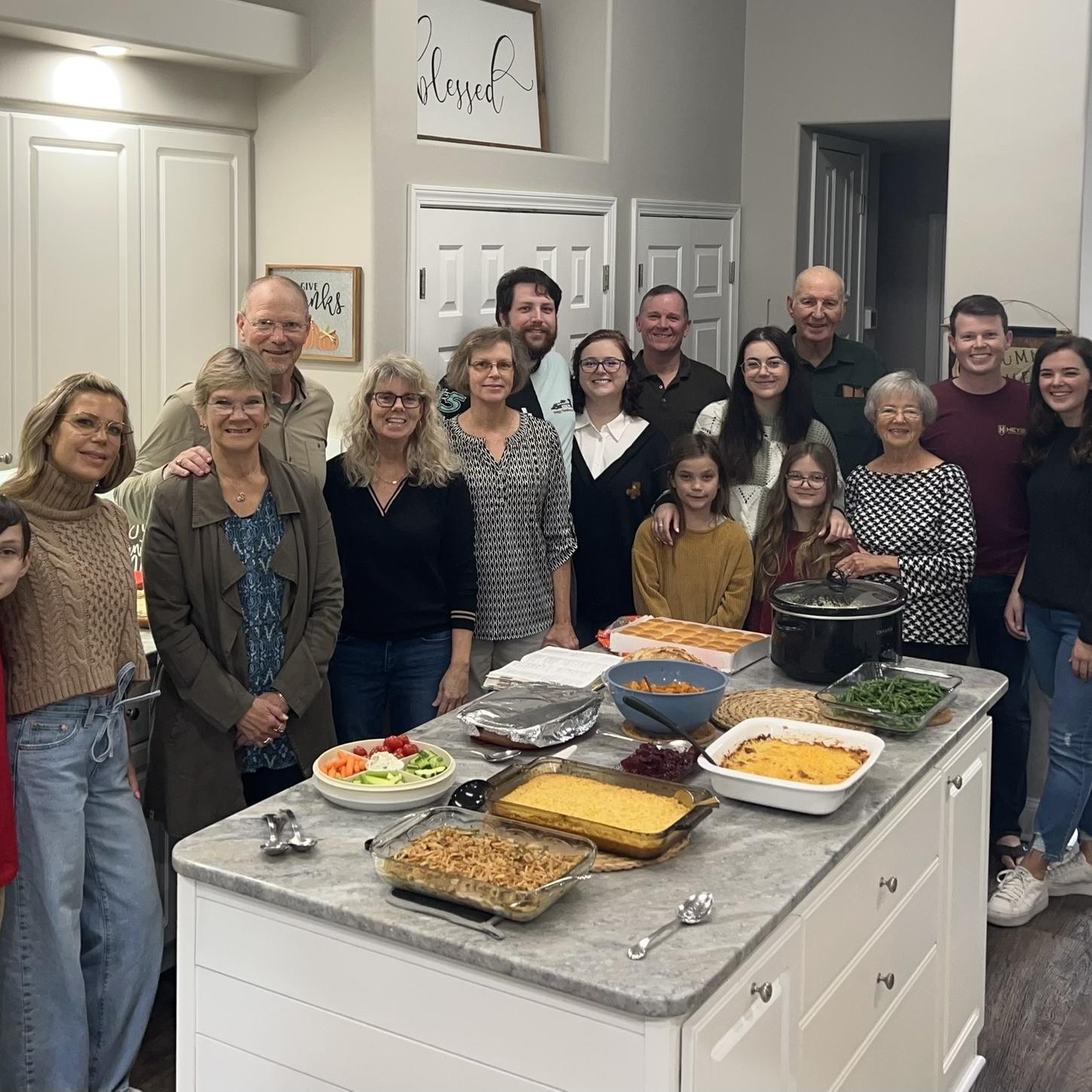 My first Thanksgiving with his family!