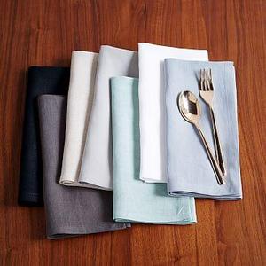 Belgian Flax Linen Napkin Set - Midnight