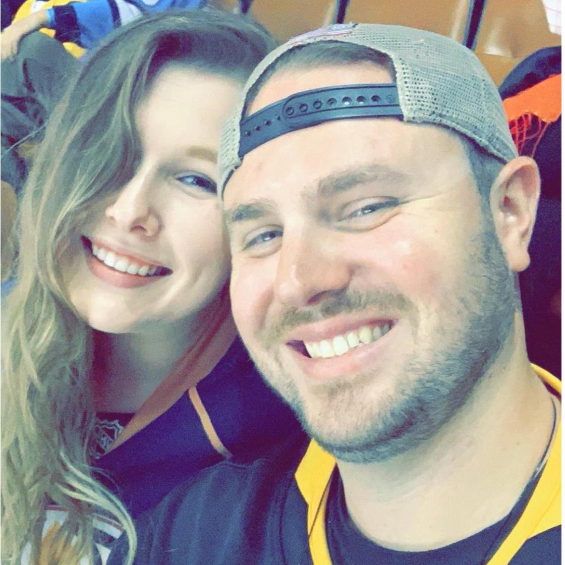 Our first hockey game together