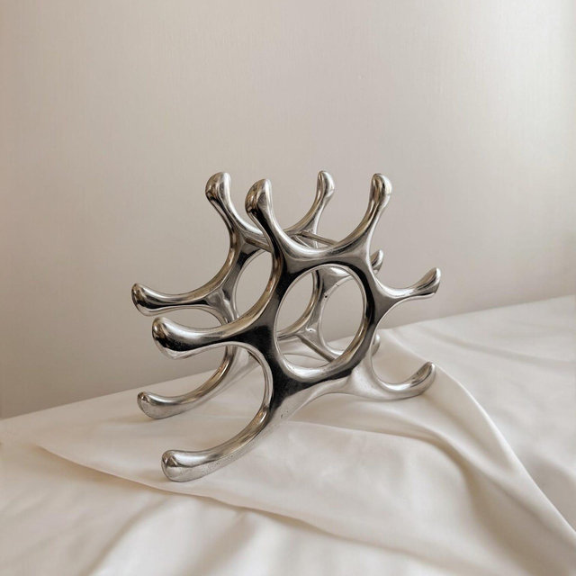 Vintage Sculptural Wine Bottle Holder