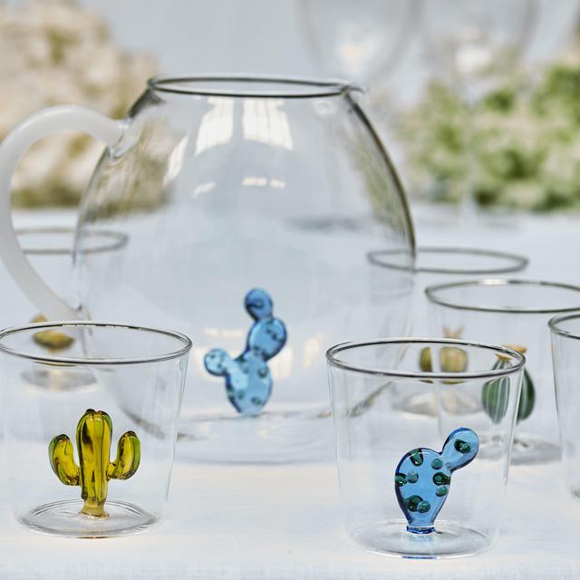 Margarita Cactus Jug & Tumblers (6)