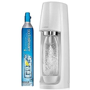 SodaStream Fizzi Sparkling Water Machine (White) with CO2 and BPA free Bottle