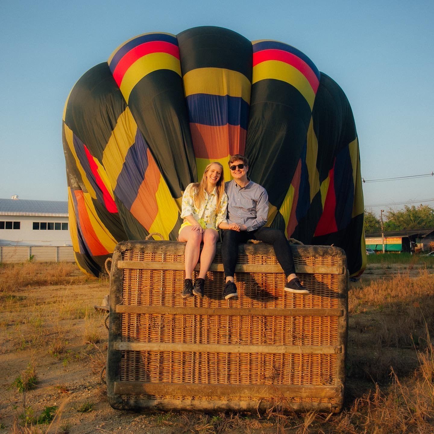 Sunrise hot air balloon, Chiang Mai, Thailand (December 2022)