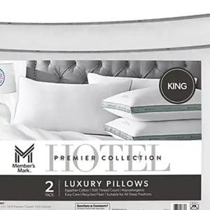 Member's Mark 2-Pack Hotel Premier Down Alternative Bed Pillow - King