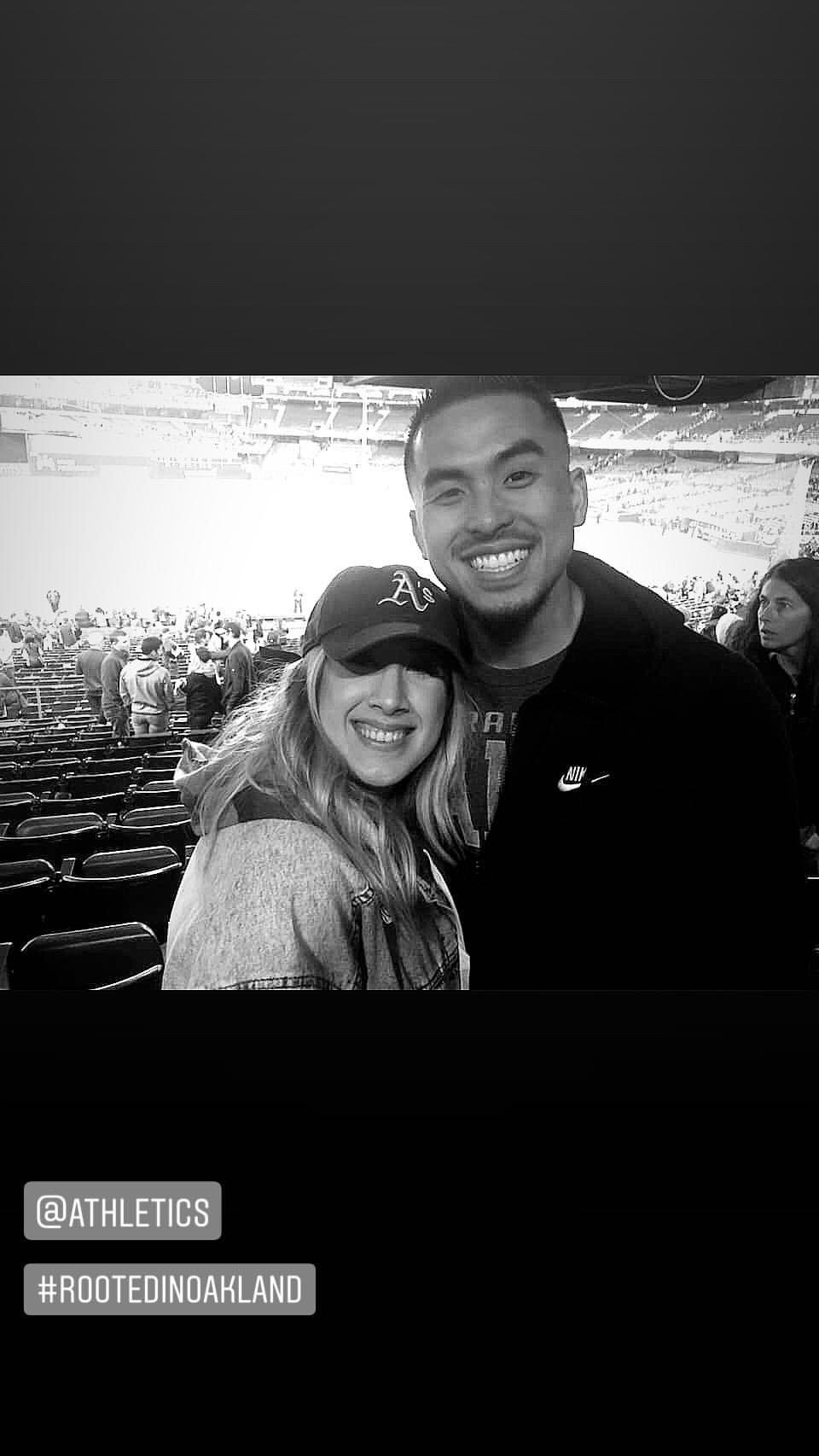 A’s vs Giants game. A’s won ;D