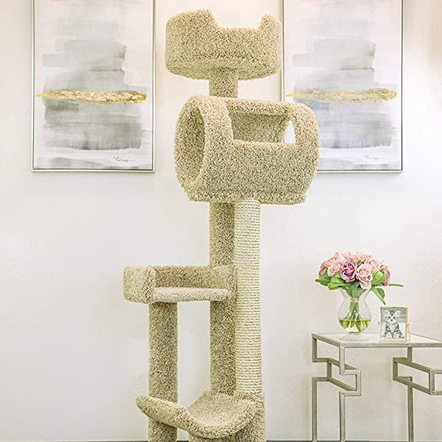 New Cat Condos Solid Wood Cat Climbing Tower Cat Tree