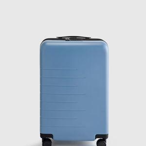 Expandable Carry-On Suitcase in Blue