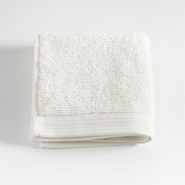 Antimicrobial Woolen Ivory Organic Cotton Washcloth