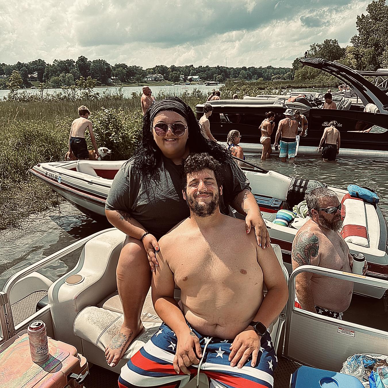 4th of July on Baldwin lake where Jessica Grew up going