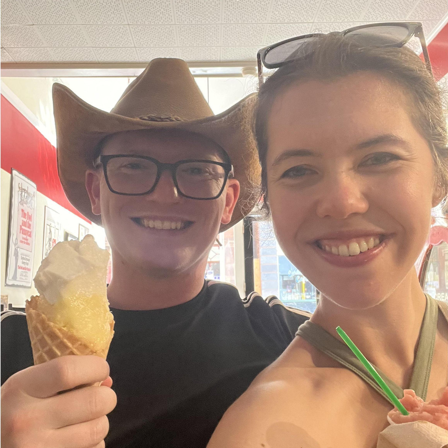 Grabbing some sorbet in Bisby, AZ when David was stationed at Fort Huachuca, AZ, September 2024