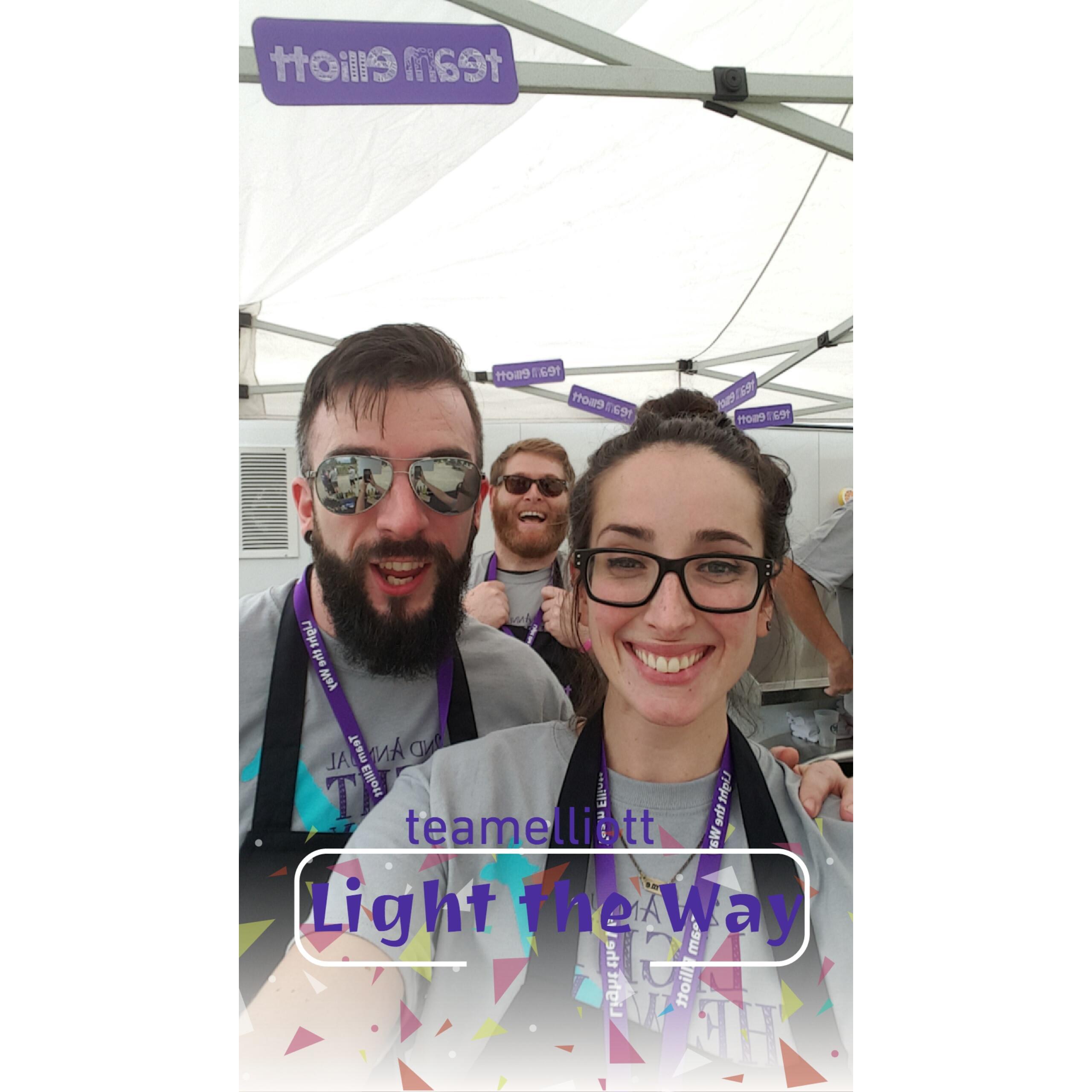 Will's and Caitlin at Light the Way, an event for Caitlin's niece, Elliott Grace Castro