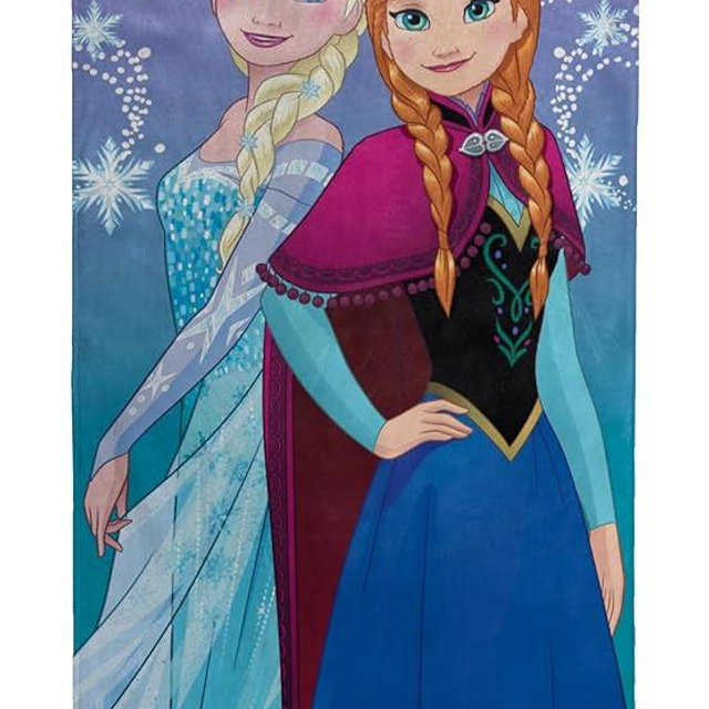 Jay Franco Frozen 2 Snowflake Sister Bath/Pool/Beach Towel, Multi 28” x 58”