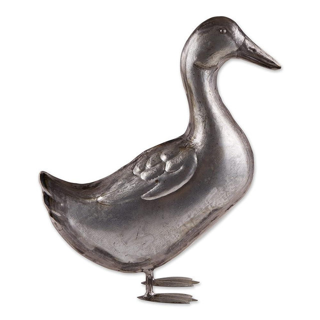 DII Galvanized Metal Collection Farm Animal, Duck, 12.5x4.5x14.5