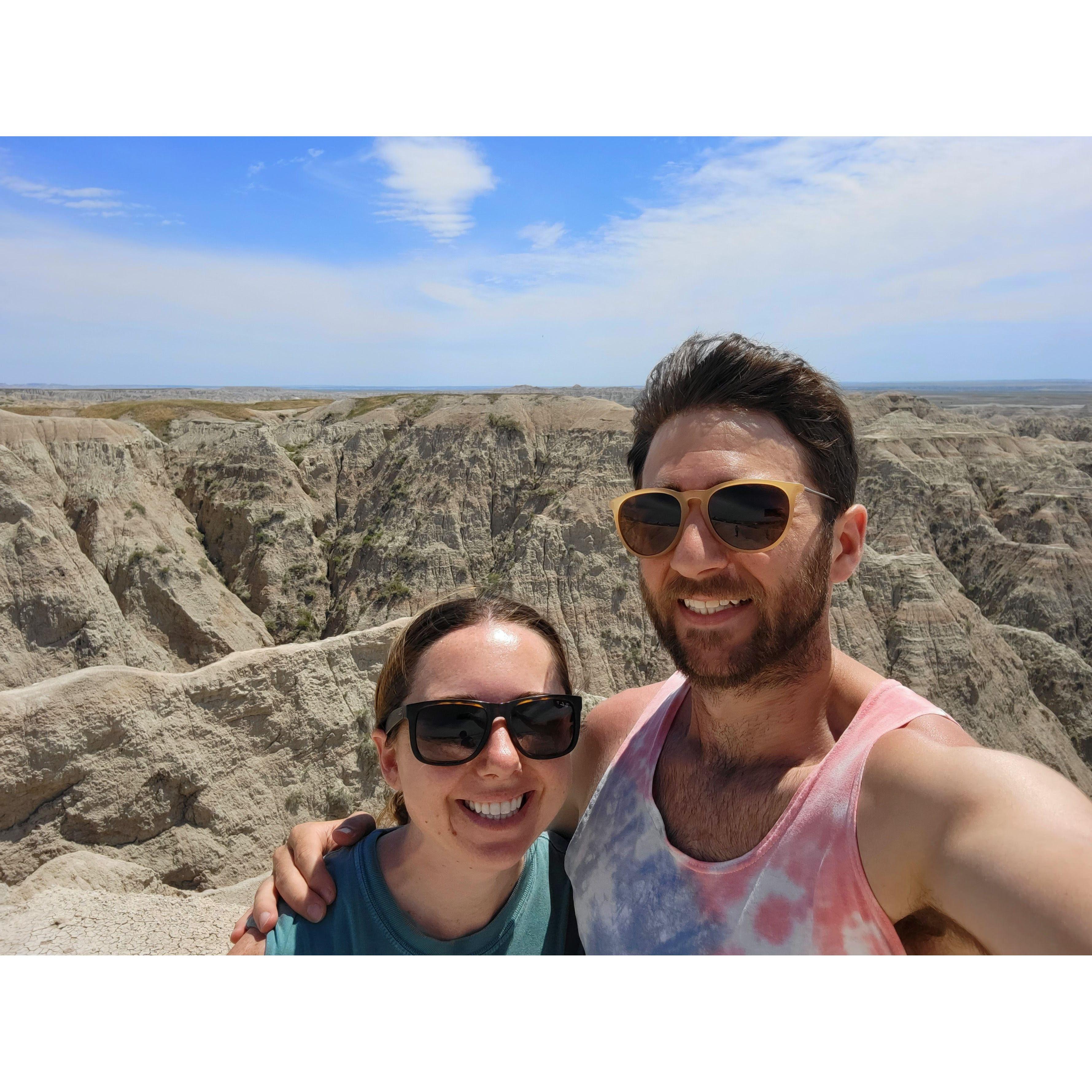 The Badlands of South Dakota in 2022. Pro-tip: Don't take your old Subaru there in August