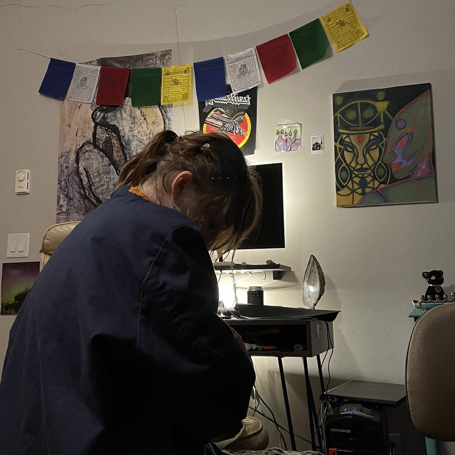 This is what the inside of our first apartment together looked like.