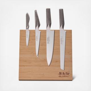 Bitoku Classic Magnetic 5-Piece Knife Block Set
