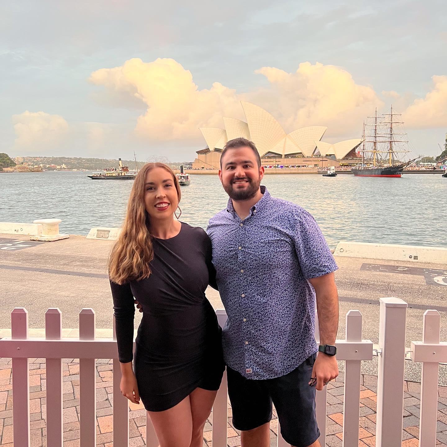 Ringing in the New Year in Sydney, Australia.