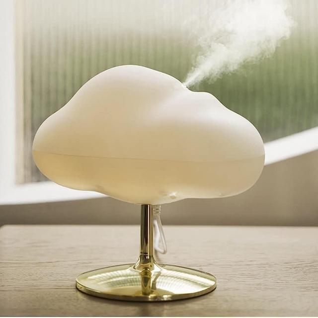 BEKIKAIPING Cloud Shaped Humidifier Essential Oil Diffuser Colorful LED Table Lamp Cool Mist Maker Fogger Cloud Ultrasonic Large Capacity Home or Hotel Bedroom Night Light