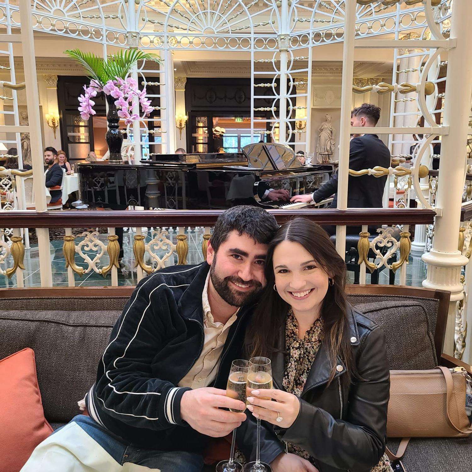 High tea at the Savoy in London