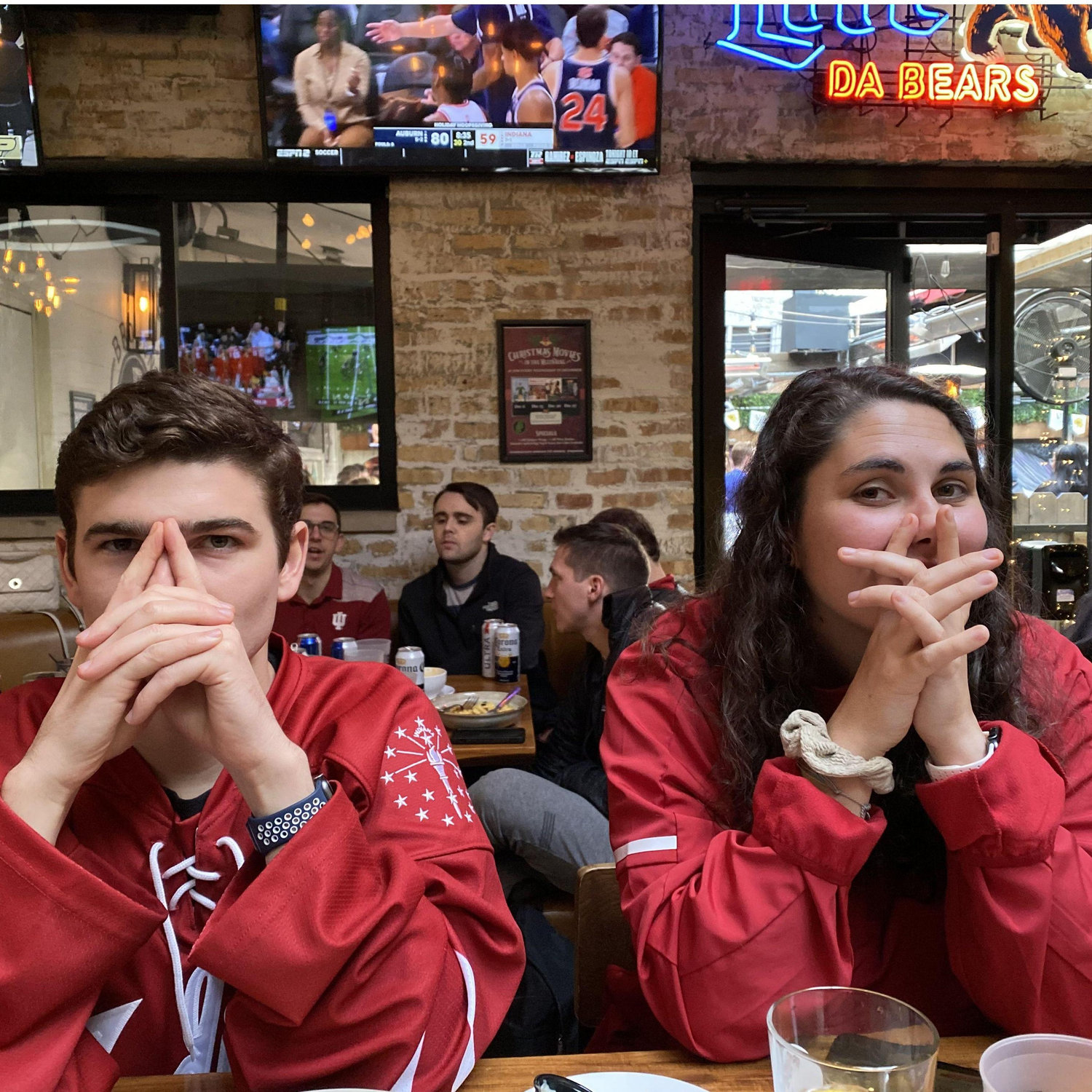Just hours before the engagement...the Hoosiers really tried to ruin this day for us