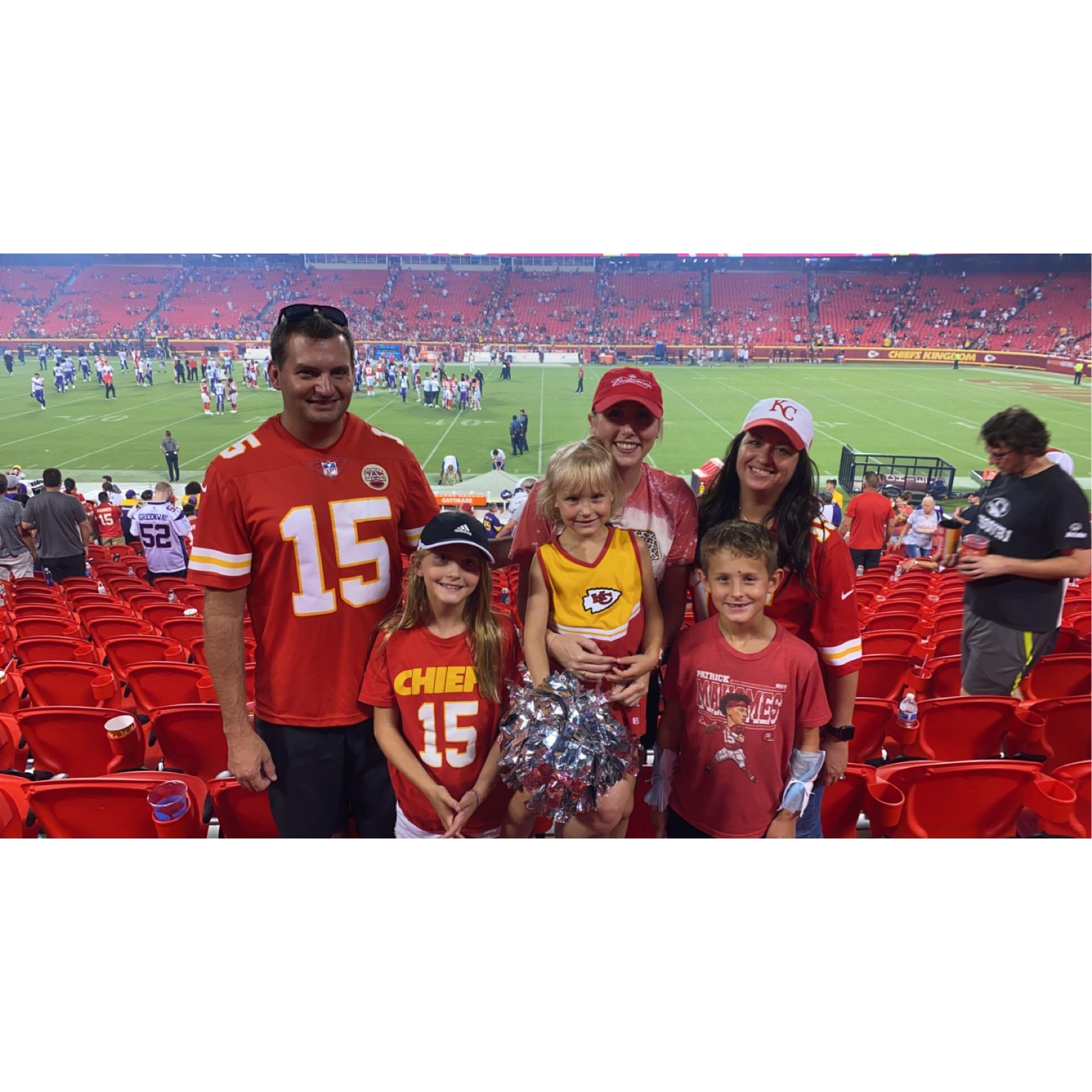 Family's first Chief's game!