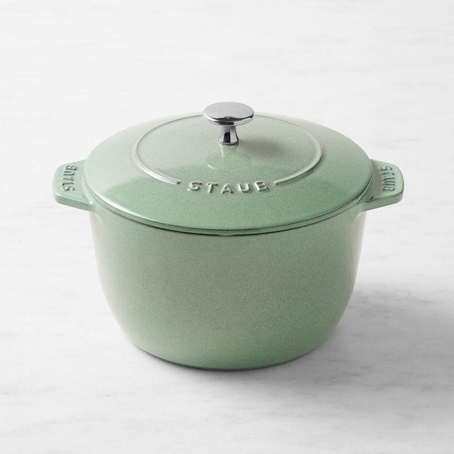 Staub Enameled Cast Iron Petite Demi French Oven, 3 1/4-Qt., Sage