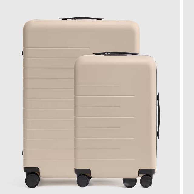 Small Carry-On & Large Check-In Suitcase Set - Tan