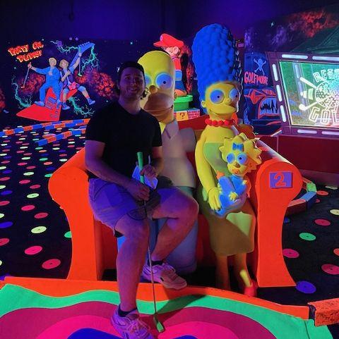 Mini golf on Garys 22nd birthday
