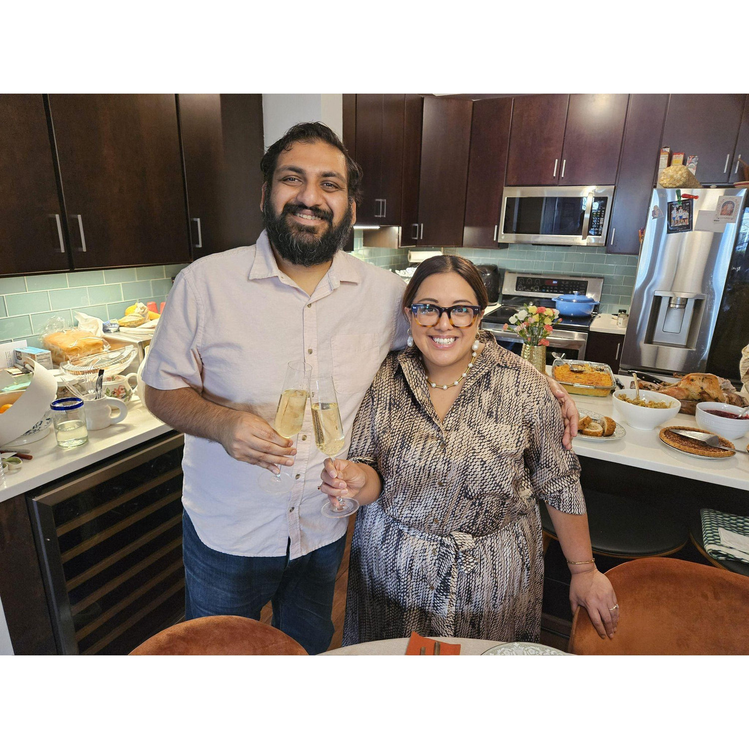 We hosted our first Thanksgiving at our new home.
