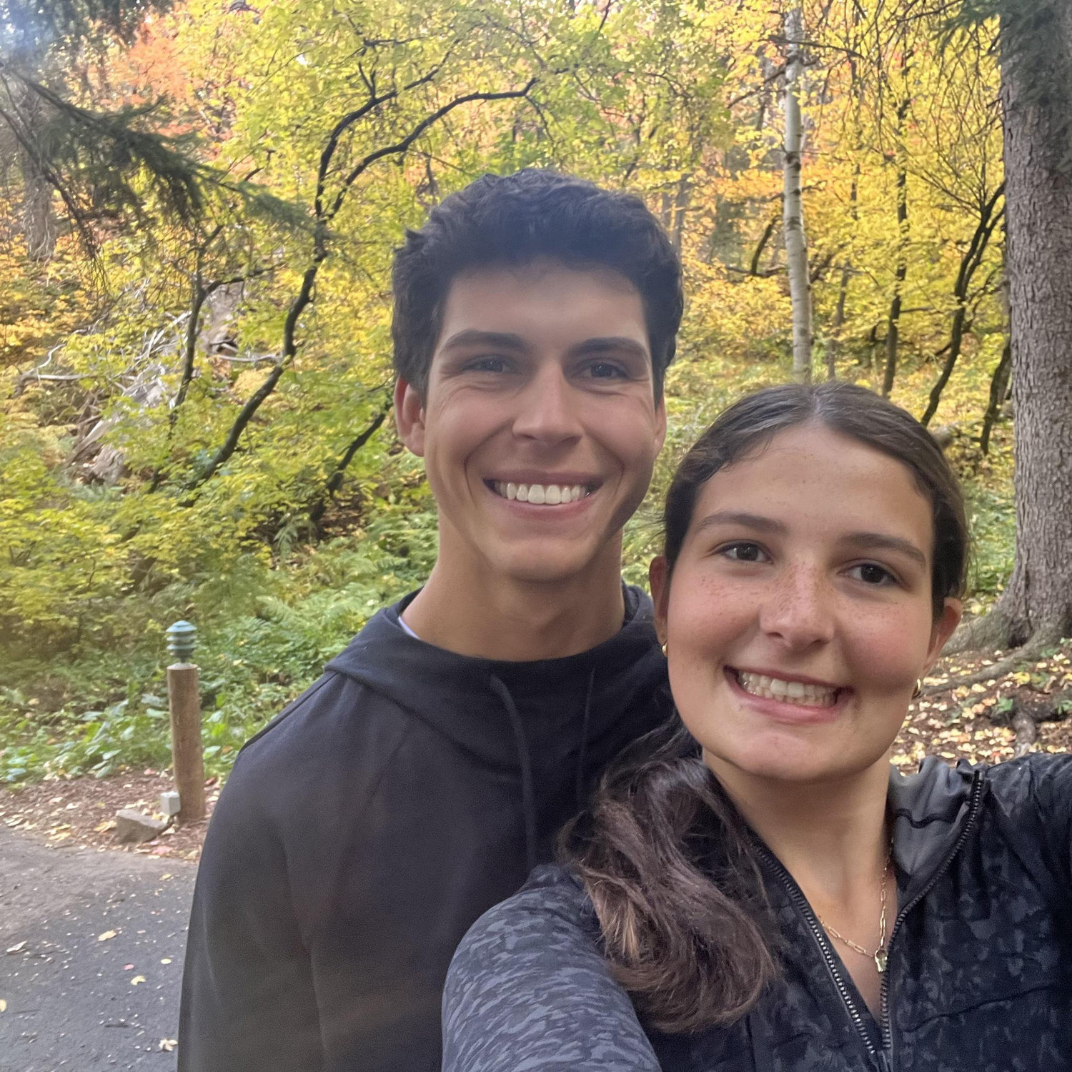 Hiked to celebrate our first anniversary, October 1, 2023.