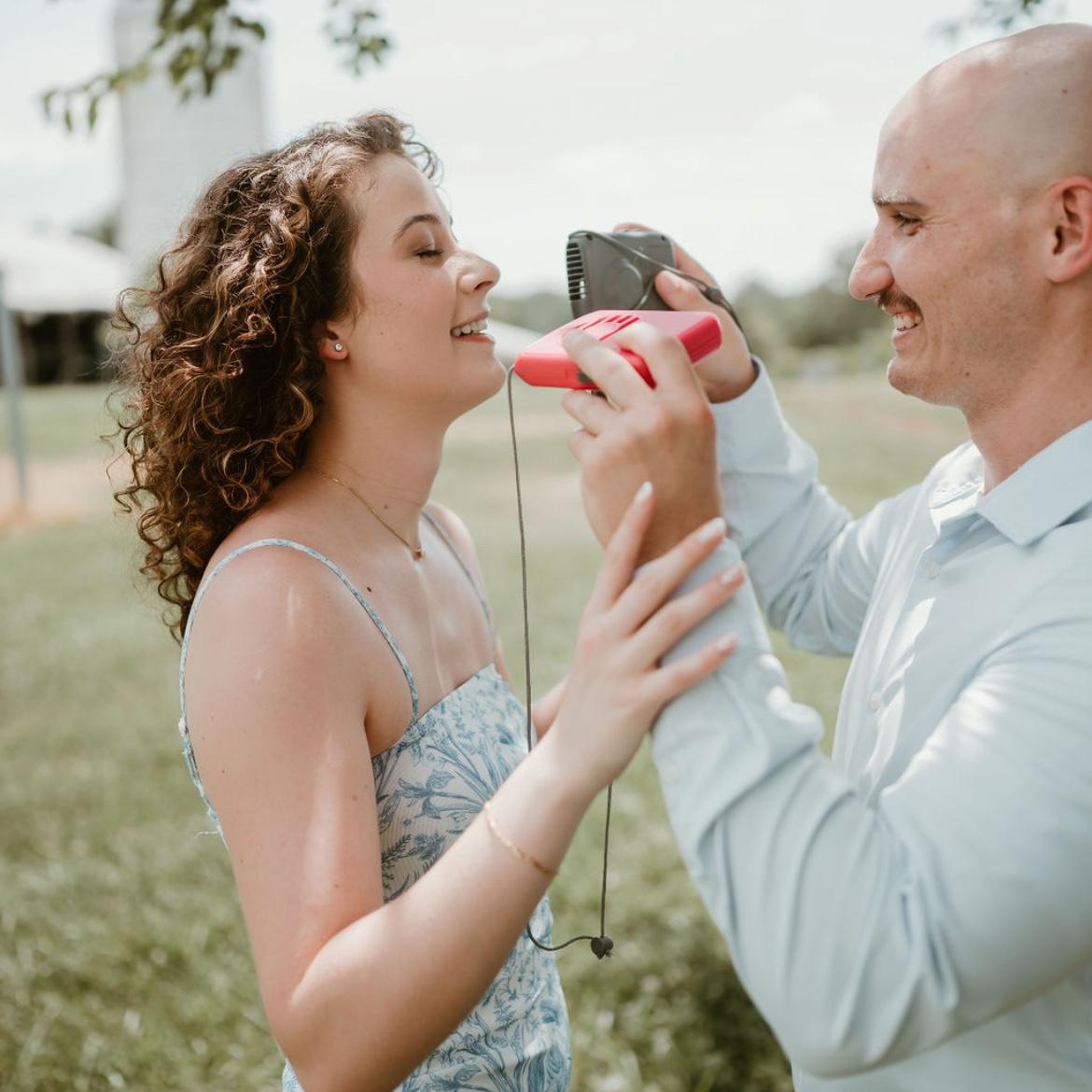 Needless to say, it was hot during our engagement shoot.